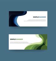 Simple banner modern design vector