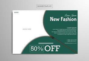 Banner template for fashion business vector
