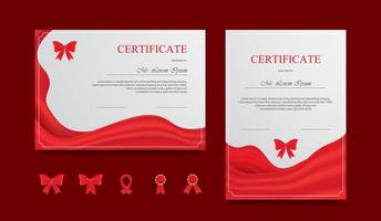 conjunto de certificados con diseño moderno vector