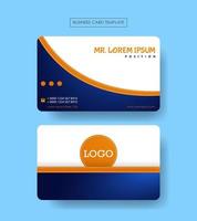 Business card template modern design vector