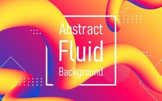 Fluid abstract flow with frame background. vector