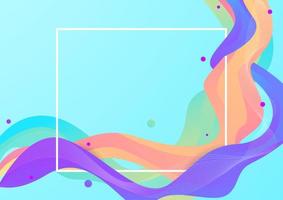 Abstract colorful flow background vector