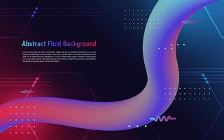 Fluid and geometric abstract flow background. vector