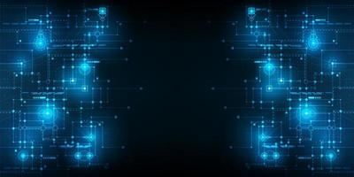 Abstract futuristic circuit connection board vector and illustration