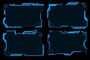 Futuristic HUD abstracts. Future theme concept background. vector