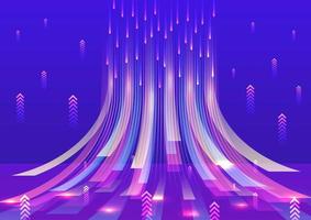 Abstract glowing dynamic background vector