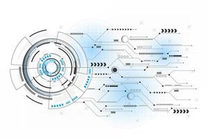 Abstract futuristic circuit connection line vector and illustration