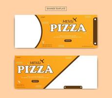 Set of banner template for food business vector