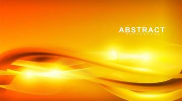 abstract vector background. golden waves with yellow light. design for any background