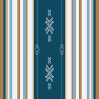 Seamless ethnic pattern with geometric shapes vector