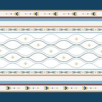 Seamless ethnic pattern with geometric shapes vector