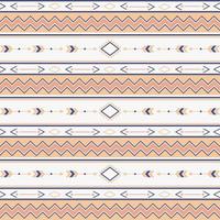 Seamless ethnic pattern with geometric shapes vector