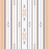 Seamless ethnic pattern with geometric shapes vector