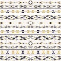 Seamless ethnic pattern with geometric shapes vector