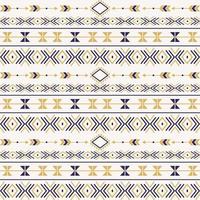 Seamless ethnic pattern with geometric shapes vector