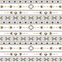 Aztec tribal seamless pattern geometric elements vector