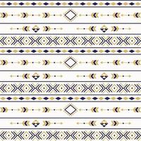 Aztec tribal seamless pattern geometric elements vector