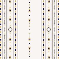 Seamless ethnic pattern with geometric shapes vector