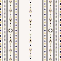 Seamless ethnic pattern with geometric shapes vector