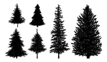 Pine Tree Silhouette Free Vector Art 762 Free Downloads