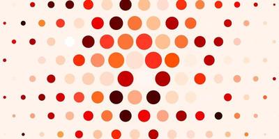 plantilla de vector rojo claro con círculos