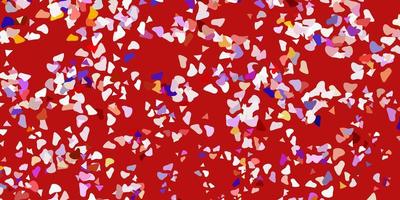 Light purple, pink vector background with random forms.
