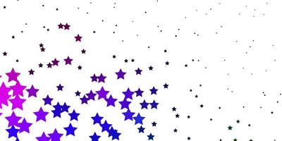 textura de vector multicolor oscuro con hermosas estrellas.