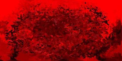 Light red vector abstract triangle background.