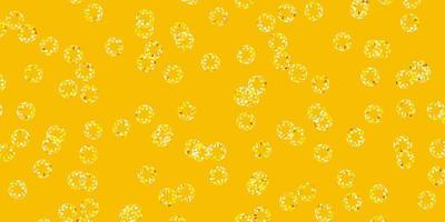 Light green, yellow vector backdrop with dots.