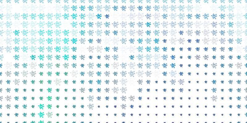 Light Blue, Green vector template with flu signs