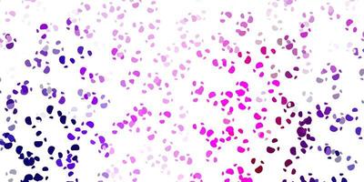 Light purple, pink vector background with random forms.