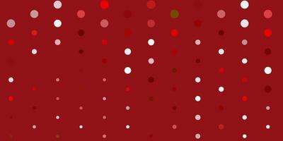 Light green, red vector texture with disks.