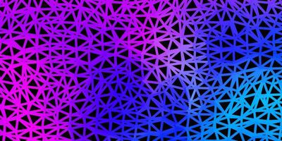 Light pink, blue vector triangle mosaic template.
