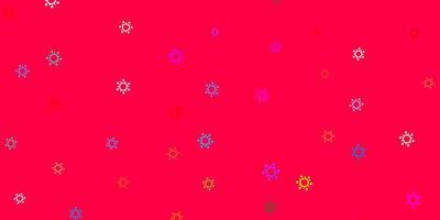 Light multicolor vector backdrop with virus symbols