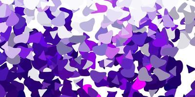 Light purple, pink vector background with random forms.