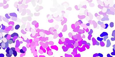 Light purple, pink vector texture with memphis shapes.