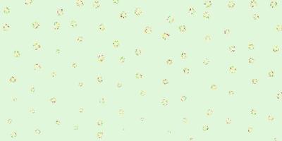 Light green, yellow vector backdrop with dots.