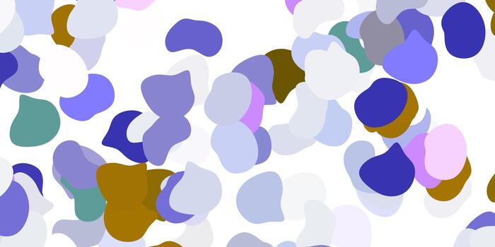 Light pink, green vector background with random forms.