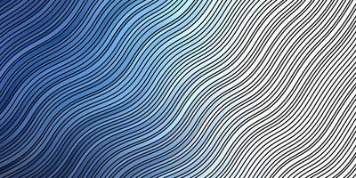 textura de vector azul claro con curvas