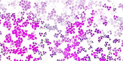 Light purple, pink vector pattern with abstract shapes.