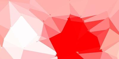 Light red vector polygonal backdrop.