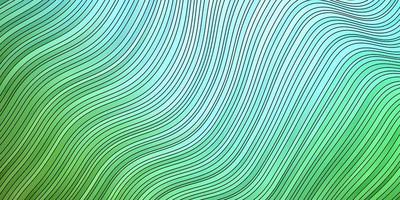 Light Blue, Green vector template with curved lines.