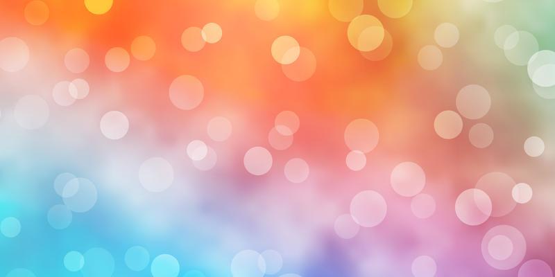 Light Blue, Yellow vector background with spots.