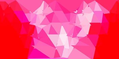Light red vector abstract triangle background.