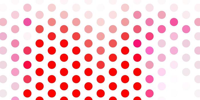 Light red vector background with spots.