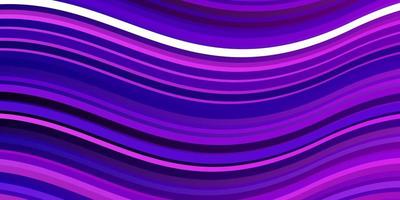 Light Purple, Pink vector background with curves.