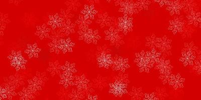 Light red vector natural backdrop with flowers.