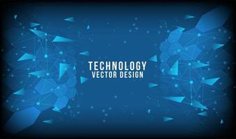 Abstract technology background Hi-tech communication concept vector