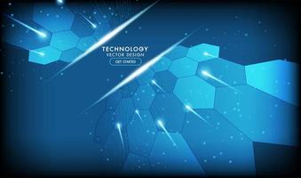 Abstract technology background Hi-tech communication concept vector