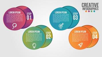 Infographic modern timeline design vector template for business